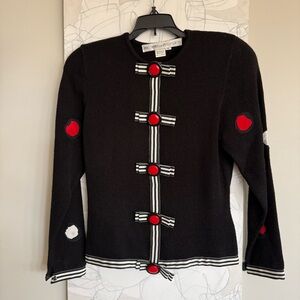 Black, Red and White Sweater